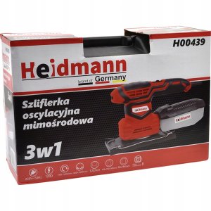 Szlifierka Heidmann Mimośrodowa oscylacyjna 3w1 1200W H00439 6
