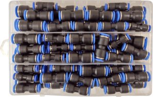 Silver Złączki Szybkozłączka pneumatyczna prosta 4-12mm zestaw 60szt 4