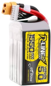 Tattu AKUMULATOR LIPO TATTU R-LINE VERSION 5.0 1550MAH 22.2V 150C 6S Z WTYCZKĄ XT60 4