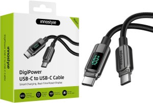 Kabel USB Innostyle USB-C - USB-C 1 m Czarny (DP-CC1001BLK) 7