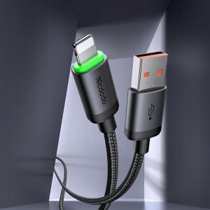 Kabel USB Mcdodo MCDODO ŁADOWARKA KABEL USB LIGHTNING SZYBKIEGO ŁADOWANIA DO IPHONE 1M LED 2