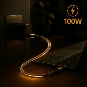 Kabel USB Xiaomi CO2 Kabel USB-C szybkie ładowanie do Samsung Xiaomi USB typ C PD 6A 100W 1M 3