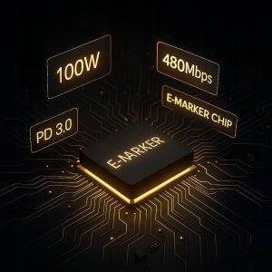 Kabel USB Xiaomi CO2 Kabel USB-C szybkie ładowanie do Samsung Xiaomi USB typ C PD 6A 100W 1M 8