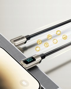 Kabel USB Innostyle USB-C - Lightning 1 m Szary (DP-CL301TG) 3