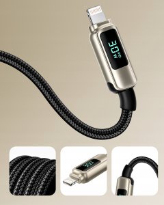 Kabel USB Innostyle USB-C - Lightning 1 m Szary (DP-CL301TG) 4