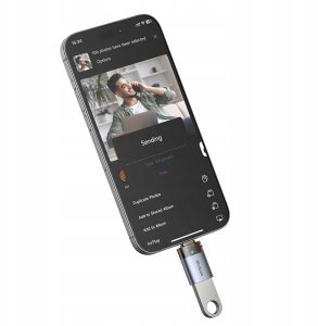 Adapter USB 4kom.pl MCDODO Przejściówka USB-A 3.0 do USB-C na USB Typ C 3A 5GB OTG LED 7