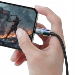 Kabel USB Mcdodo MCDODO KABEL USB-C SZYBKIE ŁADOWANIE DO IPHONE LIGHTNING 36W 1M LED CZARNY 3