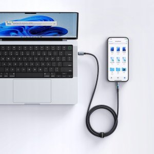 Kabel USB Mcdodo MCDODO KABEL USB-C SZYBKIE ŁADOWANIE DO IPHONE LIGHTNING 36W 1M LED CZARNY 5