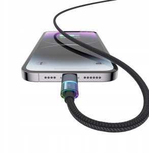 Kabel USB Mcdodo MCDODO KABEL USB-C SZYBKIE ŁADOWANIE DO IPHONE LIGHTNING 36W 1M LED CZARNY 7