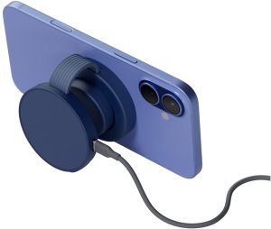 Ładowarka PowerNeed ŁADOWARKA INDUKCYJNA BAZIC GOMAG TRIO 2  3W1 15W MAGNETYCZNA DO IPHONE/WATCH/AIRPODS NIEBIESKI 3