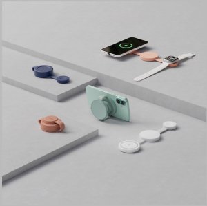 Ładowarka PowerNeed ŁADOWARKA INDUKCYJNA BAZIC GOMAG TRIO 2  3W1 15W MAGNETYCZNA DO IPHONE/WATCH/AIRPODS NIEBIESKI 5