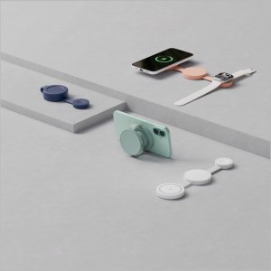 Ładowarka PowerNeed ŁADOWARKA INDUKCYJNA BAZIC GOMAG TRIO 2  3W1 15W MAGNETYCZNA DO IPHONE/WATCH/AIRPODS NIEBIESKI 6