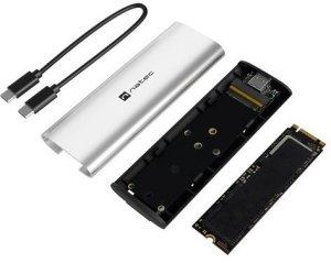 Natec OBUDOWA SSD ZEWNĘTRZNA NATEC RHINO M.2 NVME LITE USB-C 3.2 GEN 2 ARCTIC SILVER 2
