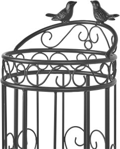 Beliani Stojak na parasole Amboise Metal Czarny 4