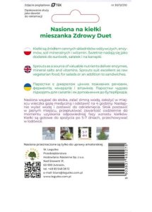 Legutko na kiełki mieszanka Zdrowy Duet 4