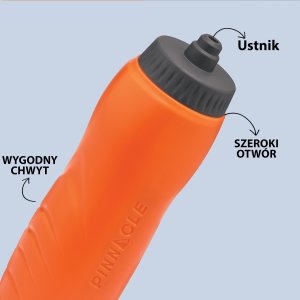PowerNeed Bidon sportowy Pomarańczowy 1L PINNACLE TPX9054 4