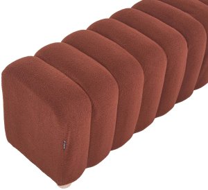 Beliani Ławka tapicerowana IDYLLWILD Boucle Złoty brąz 6