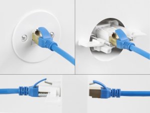 Delock Keystone Uchwyt modułowy do montażu ściennego / stołowego biały (91381) 3