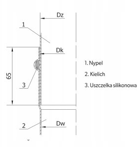 MicroConnect Rura spalinowa D80, 0.25 m (RP080/0,25-CZ1,2P) 4