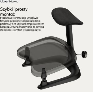 NGS Ergonomiczny podnóżek LiberNovo StepSync Footrest Space Black 5