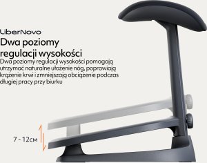 NGS Ergonomiczny podnóżek LiberNovo StepSync Footrest Space Black 6