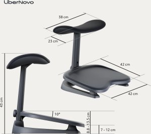 NGS Ergonomiczny podnóżek LiberNovo StepSync Footrest Space Black 8