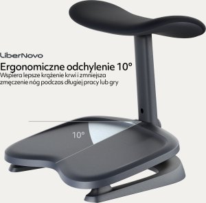 NGS Ergonomiczny podnóżek LiberNovo StepSync Footrest Space Black 10