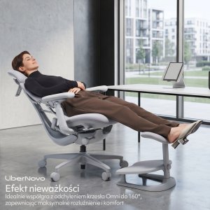 NGS Ergonomiczny podnóżek LiberNovo StepSync Footrest Space Gray 11