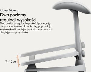 NGS Ergonomiczny podnóżek LiberNovo StepSync Footrest Space Gray 6