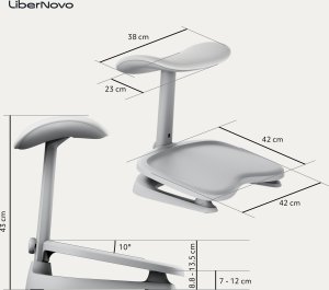 NGS Ergonomiczny podnóżek LiberNovo StepSync Footrest Space Gray 7