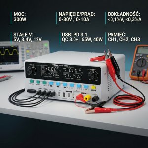 Zasilacz Techrebal Serwisowy Yihua 3010D-V PRO 30V 10A 560W 4