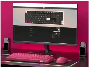 Klawiatura Royal Kludge R65 Jagodowa Czerwień Przełączniki Beżowe (RK-R65-BERYRED-BEGSW-US) 8