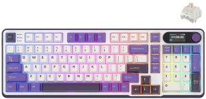 Klawiatura Royal Kludge RK-S98 Blackberry Mousse Gaming Keyboard Beige switch 5