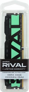 Pamięć GoodRam Rival Radiant, DDR4, 16 GB, 3200MHz, CL16 (GGRGD4-32L16SA/16GDC) 7