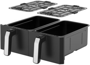 Frytkownica beztłuszczowa Universal Blue Instant Pot 920306 Podwójny 8 l Autonomiczny Frytkownica na gorące powietrze Czarny (920622) 5