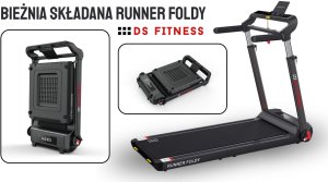 Bieżnia DelSport Bieżnia Elektryczna Składana DS Fitness Runner Foldy AppReady DS-1815-LED 12 km/h 2