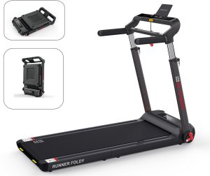 Bieżnia DelSport Bieżnia Elektryczna Składana DS Fitness Runner Foldy AppReady DS-1815-LED 12 km/h 3