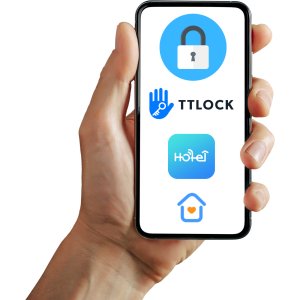 Spreest Zamek Elektroniczny KLAMKA DO DRZWI NA KOD SZYFR ODCISK PALCA TTLOCK RFID 8