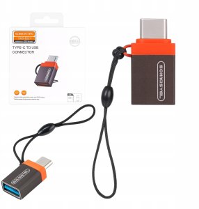 Adapter USB Somostel adapter host OTG Typ-C - USB czarny SMS-BZ21 (35541) 2
