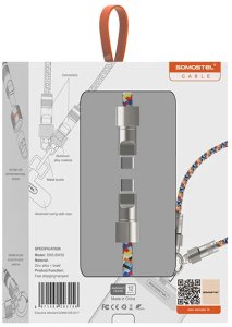 Somostel Smycz na nadgarstek + kabel Typ-C - Typ-C 60W Kolorowa SMS-BW35 (36143) 3