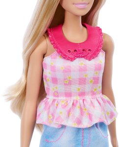 Lalka Barbie Mattel Style do łatwego ubierania, blondynka, ubranka i akcesoria (JMH18) 4