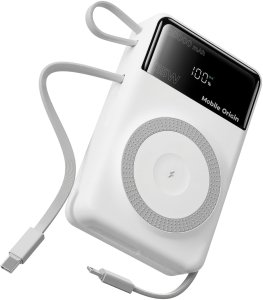 Powerbank Mobile Origin 35W PD Display PB15 MagSafe Compatible 20000 mAh Biały (MO-35WPDD-PB15) 2