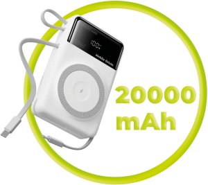 Powerbank Mobile Origin 35W PD Display PB15 MagSafe Compatible 20000 mAh Biały (MO-35WPDD-PB15) 7