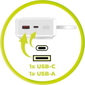 Powerbank Mobile Origin 35W PD Display PB15 MagSafe Compatible 20000 mAh Biały (MO-35WPDD-PB15) 10