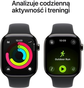 Smartwatch Apple Watch 11 GPS + Cellular 46mm Slate Titanium Sport Band M/L Czarny  (MFD24WF/A) 4