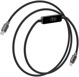 Kabel USB 4smarts USB-C Kabel ScreenCord 240W 1,2m, czarny (543240) 2