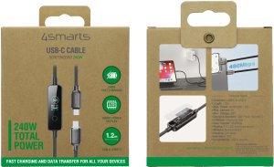 Kabel USB 4smarts USB-C Kabel ScreenCord 240W 1,2m, czarny (543240) 6