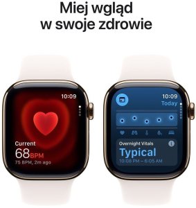 Smartwatch Apple Watch 11 GPS + Cellular 46mm Gold Titanium Sport Band M/L Różowy  (MFD64WF/A) 5