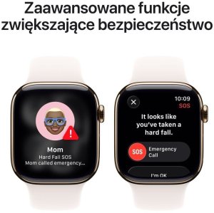 Smartwatch Apple Watch 11 GPS + Cellular 46mm Gold Titanium Sport Band M/L Różowy  (MFD64WF/A) 6