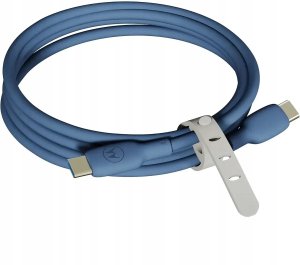 Kabel USB Motorola Silicone USB-C do USB-C 2m 100W 5A niebieski 2